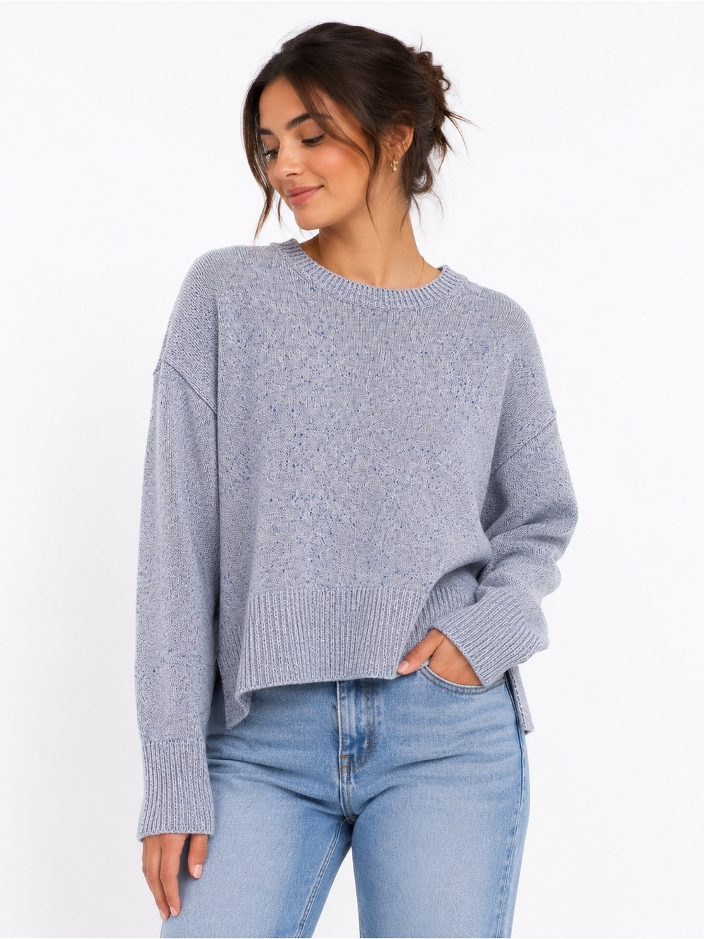 GAP Light Blue Crewneck Sweater - Women